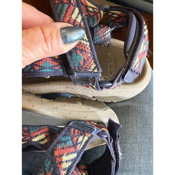 Teva multi-color Hurricane Xlt2 Sport velcro sandals, women's, size 6 - Picture 7 of 7